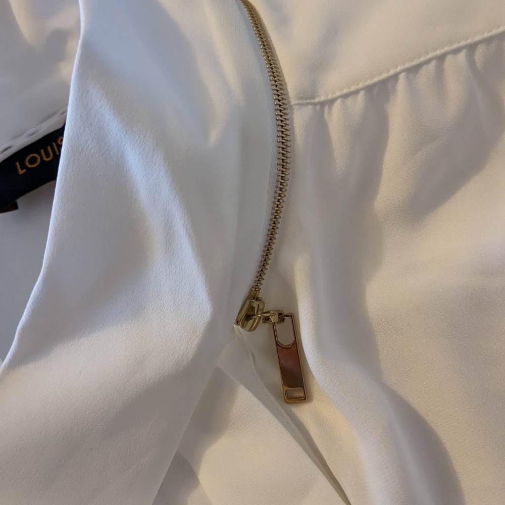 Louis Vuitton Uniforms Button Up Shirt White Women's Size 42 Made in Bulgaria - Picture 6 of 8